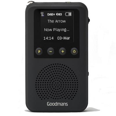 Portable DAB + Digital Radio - Black